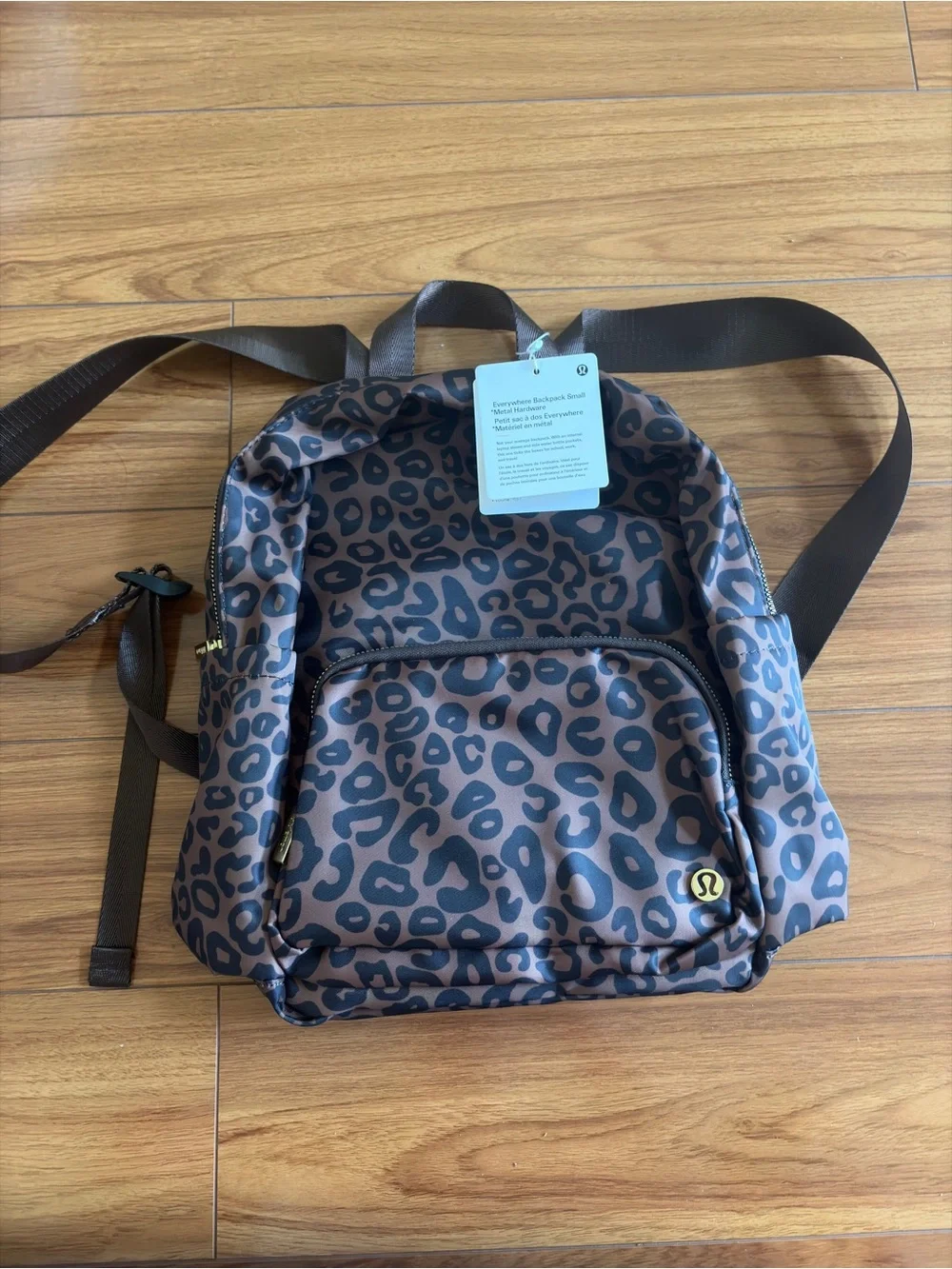 lululemon athletica women’s Brown Leopard Print Backpack